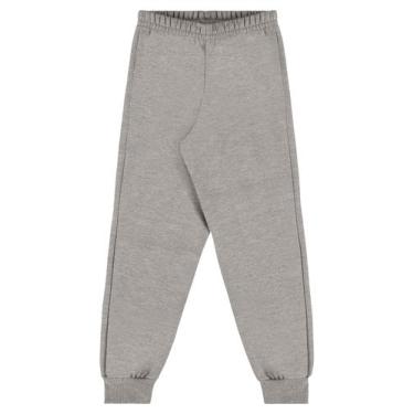 Imagem de Calça Infantil Unissex em Moletom Bee Loop, Cinza, 12