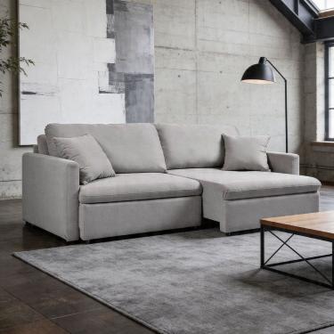 Imagem de Sofá 4 Lugares Retrátil Reclinável Para Sala de Estar 260cm Send K01 Linho Soft Cinza -...