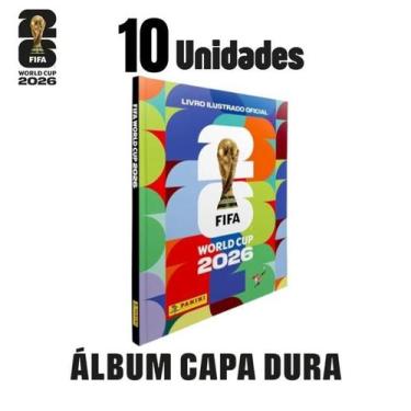 Imagem de Kit Copa do Mundo 2026 10 Álbum de Figurinhas Capa Dura FIFA - A PAGIN