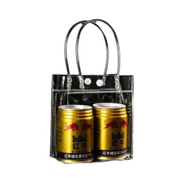 Imagem de Bolsas Transparentes De PVC Macio Para Presentes Com Alça, Embalagem D