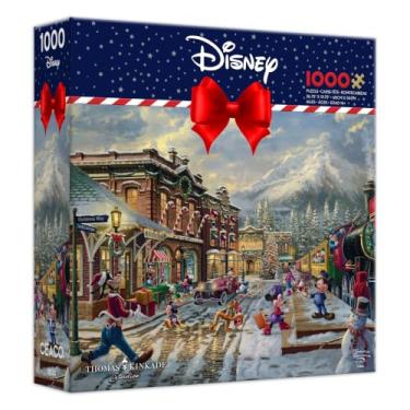 Imagem de Ceaco Thomas Kinkade, Disney Holiday, Candy Cane Express - Puzzle de 1000 peças