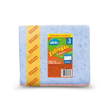 Imagem de Pano Piso Esfregão 40 x67 Colors Emb. Econômica c/3, Alklin