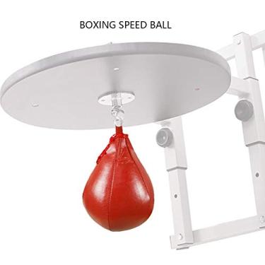 Imagem de Bola de velocidade de boxe, equipamento de boxe de saco de pancadas pendurado, inflável durável para exercício em casa de combate kickboxing(vermelho)