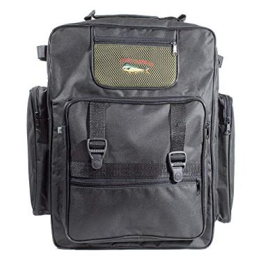 Imagem de Bolsa Mochila Para Camping Pesca Viagem EBF Motopesca Tamanho Grande Cor:Preto