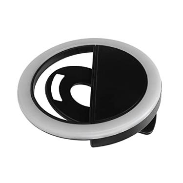 Imagem de Luz de anel de selfie, luz de anel de telefone com clipe flexível 120mAh multifuncional recarregável para laptops para tablets para celular