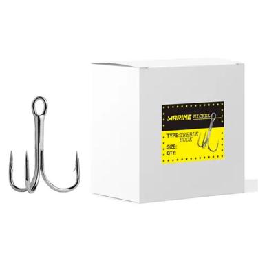 Imagem de Anzol Pesca Triplo Garatéia Marine Sports Nickel Nº 5/0 - 10 Peças