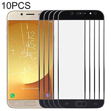 Imagem de HONGYAN Peças de substituição de telefone celular 10 PCS Lente de vidro externo da tela frontal para Samsung Galaxy J7 / J730 Acessórios telefônicos