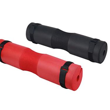 Imagem de AKT Barbell Squat Pad Pacote com 2 - Almofada protetora para pescoço Ombro levantamento de peso Almofada protetora acolchoada para barra Peso 45 x 9 cm