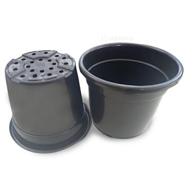 Imagem de Vaso Pote 27 Plastico 8,5 Litros Plantar Flores Rosas 06 Und