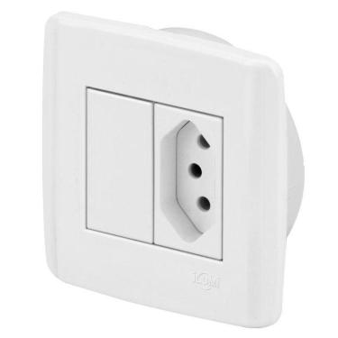 Imagem de Conjunto 1 Tomada 10A - Ilumi Slim Móveis - Ism002