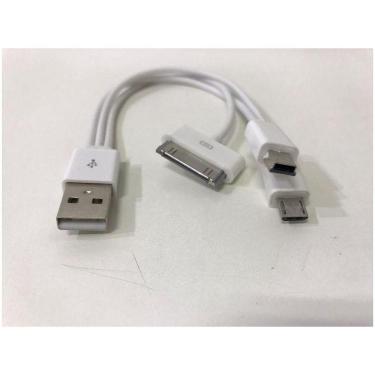 Imagem de Cabo Usb 2.0 Triplo Carga Dados