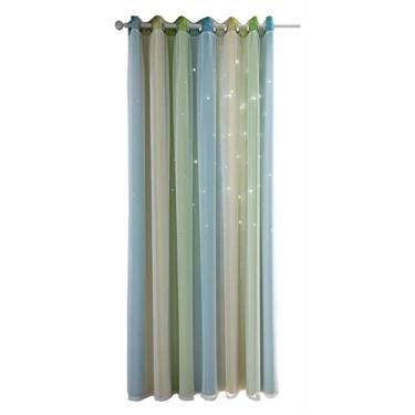 Imagem de Tingpai Co nas Estrelas Co nas Estrelas Co nas Bla out pa Crianças Meninas Quarto Sala de Estar Co nas Estrelas Coloridas de Camada Dupla, 1 Painel (40)