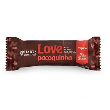 Imagem de Hart's Natural Barra de Fruta Love Paçoquinha 25g, 100% Natural, Tamaras, Amendoim, Cacau 70%, Sem Glúten, Snack Saudável