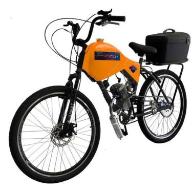 Imagem de Bicicleta Rocket Motorizada Beach Freio Disco/Suspensão Cargo - Com Ca