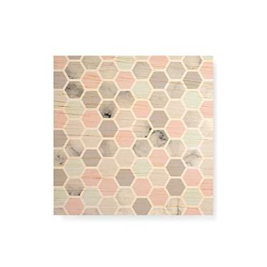 Imagem de Arte Maníacos Quadro Decorativo em Madeira Favo Escandinavo - 30x30cm