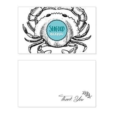 Imagem de Caranguejo Sketch Ilustração de Organismo Marinho Cartão de Agradecimento Aniversário Papel Saudações Casamento Agradecimento