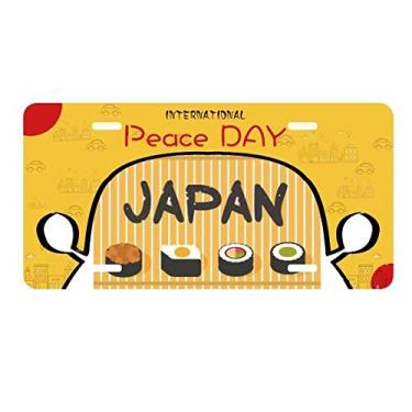 Imagem de DIYthinker Placa de carro tradicional japonesa de sushi cruisine etiqueta decoração de carro dia da paz