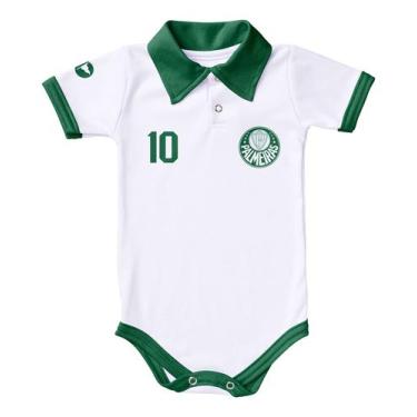 Imagem de Body De Bebê Palmeiras Camisa Polo Roupinha Time De Futebol. - Torcida