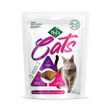 Imagem de Snacks Nats Cats 3 em 1 para Gatos 60g