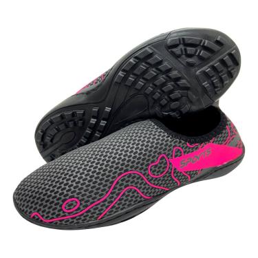 Imagem de Sapatilha Neoprene Aquatica Tenis Bike Hibrido Versátil Top Tratorada Preto/Rosa