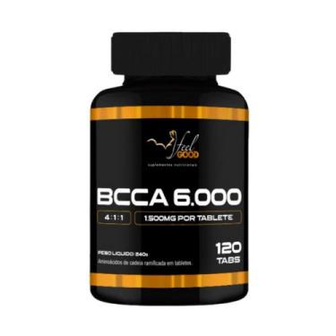Imagem de Suplemento Treino Musculação Bcca 6000 4:1:1 Feel Good De 120 Tabletes