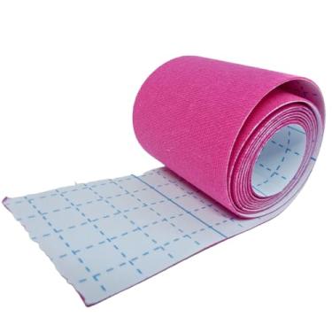 Imagem de Bandagem Elástica Fita Kinesiotape Adesivo Sensitive Tape Alivia Dor Lesão Muscular 5cm x 01 METRO (Rosa)