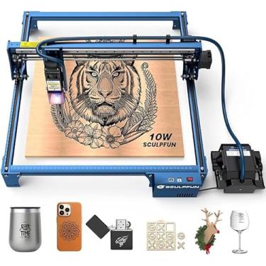 Imagem de SCULPFUN S30 Pro Máquina de Gravação a Laser Potência de Saída do Laser 10W com Assistência Automática ao Ar a Área Gravada Pode Ser Ampliada para 935x905 mm