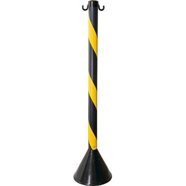 Imagem de Pedestal plástico preto/amarelo 90cm com 04 peças - Vonder