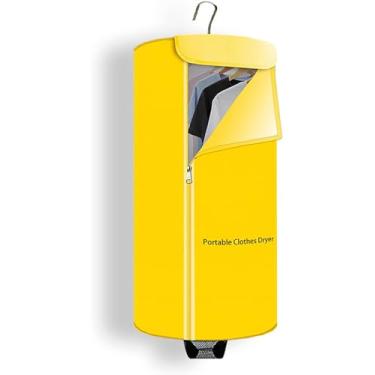 Imagem de Secador de roupas, mini máquina de secar portátil para viagem de 500 W, máquina de secagem de ar quente de secagem rápida dobrável, secagem elétrica de roupas para uso doméstico, apartamento