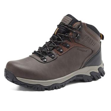 Imagem de Bota de caminhada masculina Quicksilk EYUSHIJIA impermeável para neve, Dark Brown, 11