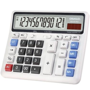 Imagem de Pingente extra grande LCD visor computador botão 12 dígitos desktop calculadora, OS-2135 Pro, X-Large