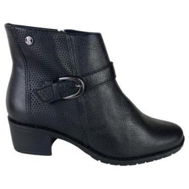 Imagem de Bota Feminina Bottero Cano Baixo Couro Legitimo Fivela Ziper-Feminino