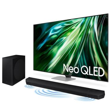 Imagem de Combo Samsung AI Gaming TV 55&quot; Neo QLED 4K 55QN90D 2024 + Soundbar HW-Q600C