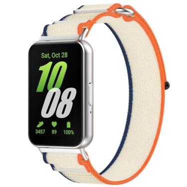 Imagem de Pulseira de nylon compatível com Samsung Galaxy FIT3, pulseiras esportivas para Samsung Galaxy FIT 3 para mulheres e homens