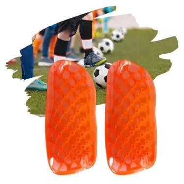Imagem de 1 Par Caneleira Futebol Futsal Esporte Campo Infantil Suporte Proteção Perna Canela (Multicolor)