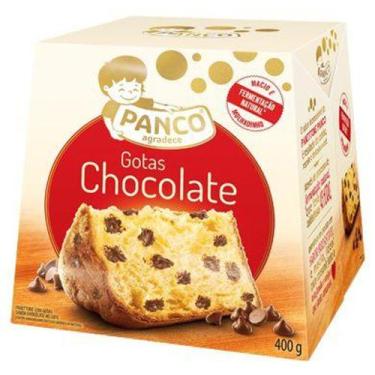 Imagem de Kit C/ 10 Unidades De Panettone Panco Gotas Chocolate 400 G