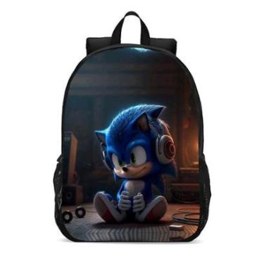 Imagem de MOCHILA ESCOLA INFANTIL JUVENIL ANIME SUPER SONIC-Unissex