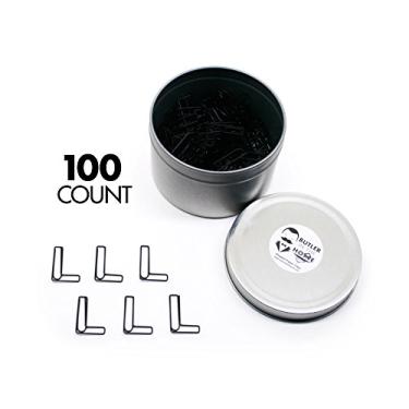 Imagem de Butler in the Home A-Z letra do alfabeto ou número 0-9 - 100 clipes de papel colorido preto para iniciais ou data de nascimento, Preto, Letter L