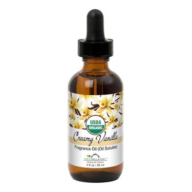 Imagem de US Organic Fragrância cremosa de baunilha óleo_solúvel em óleo_USDA certificado orgânico_para vela, sabonete, xampu, condicionador, óleo corporal, manteiga corporal, artesanato, projetos de bricolage