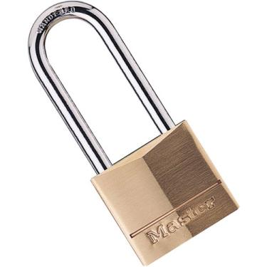 Imagem de Master Lock Cadeado de latão sólido 140DLH, bronze/prata
