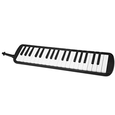 Imagem de Melodica 37 Teclas Teclado Instrumento Musical de Kit Maçarico Portátil para Treinamento Profissional Iniciante (Preto)