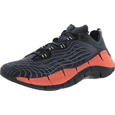 Imagem de Reebok Tênis de corrida Zig Kinetica II Fitness Workout, Core Black/Orange Flare/Neon Mint, 14.5 Women/13 Men