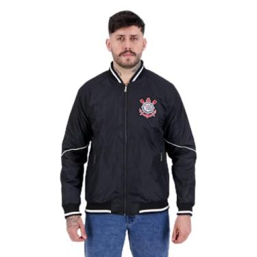 Imagem de Jaqueta Bomber Corinthians Escudo SCCP Preta GG