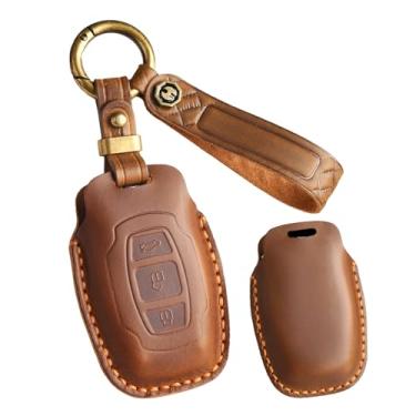 Imagem de SANRILY Porta-chaves personalizado Capa de chaveiro de couro adequada para BYD Sirui G6 G3 F3 Qin E5 2016, Song S6 S7, Surui, s5 Yuan Keyless Key Case Presentes de Festival Personalizados para