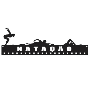 Imagem de Genérico Porta Medalhas de Natação em MDF Decorativo