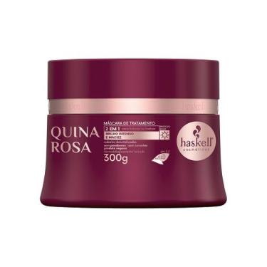 Imagem de Máscara Quina Rosa Brilho Intenso e Maciez Haskell 300g