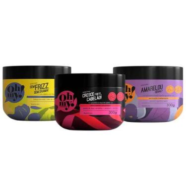 Imagem de Kit Máscaras Sem frizz + Cresce mais + Amarelou geral Oh My! - 300g / 