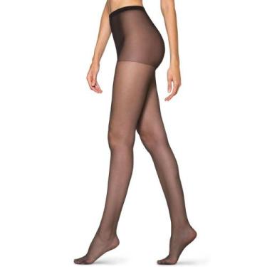 Imagem de Meia Calça Loba Clássica Fina Fio 15 5760-001, Preto, GG