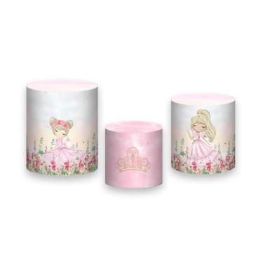 Imagem de Trio de Capas de Cilindro - Jardim Rosa De Princesa Loira 035 - Via Co