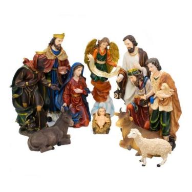 Imagem de  Presépio De Natal Resina Completo Grande 11 Peças 48 Cm  - Tascoinpor
